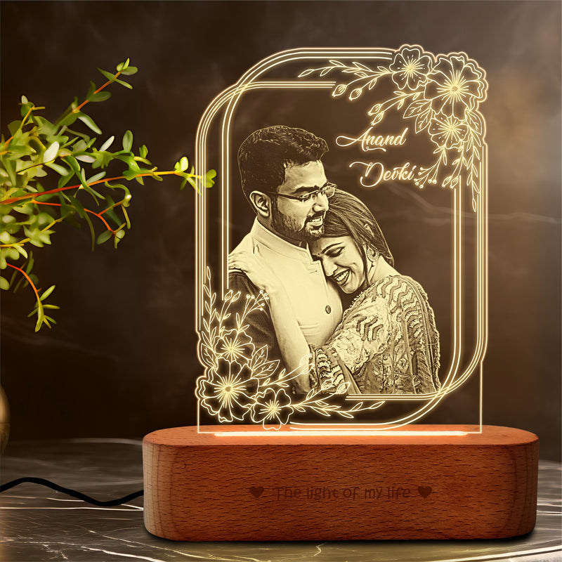 Precious Memories – Engraved Acrylic Photo Lamp