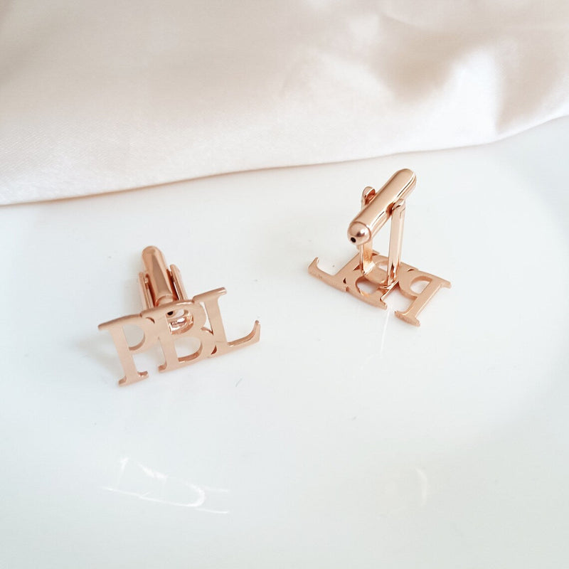 Personalized Initial Letter Name Cufflinks