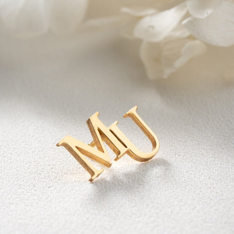 Personalized Initial Letters Brooch, Bride - Groomsmen