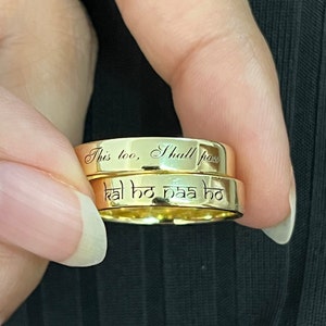 Personalized Engraved Handwriting Ring