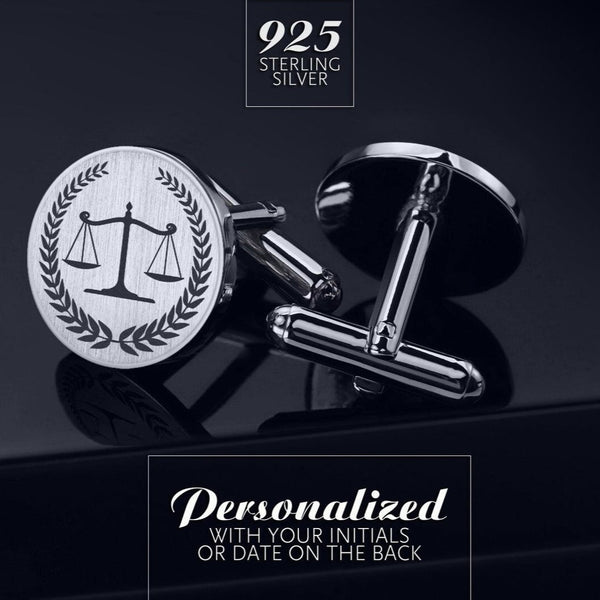 Lawyer gift - Lawyer Cufflinks Sterling Silver