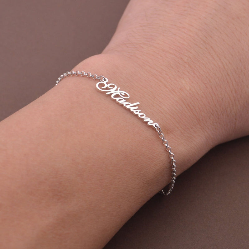 Personalized Name Bracelet- 925 Sterling Silver