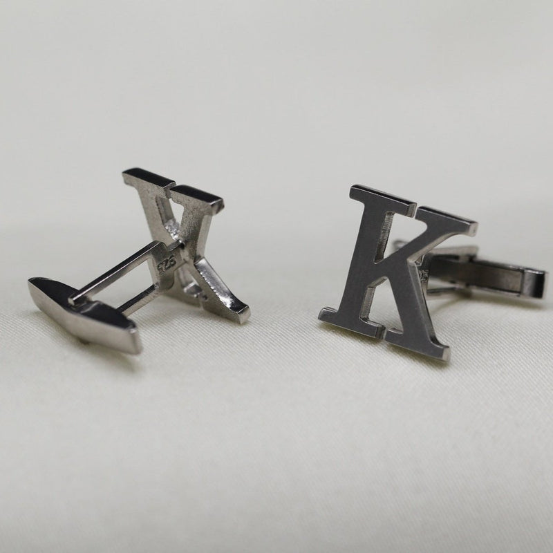 Customized Single Initial Cufflinks