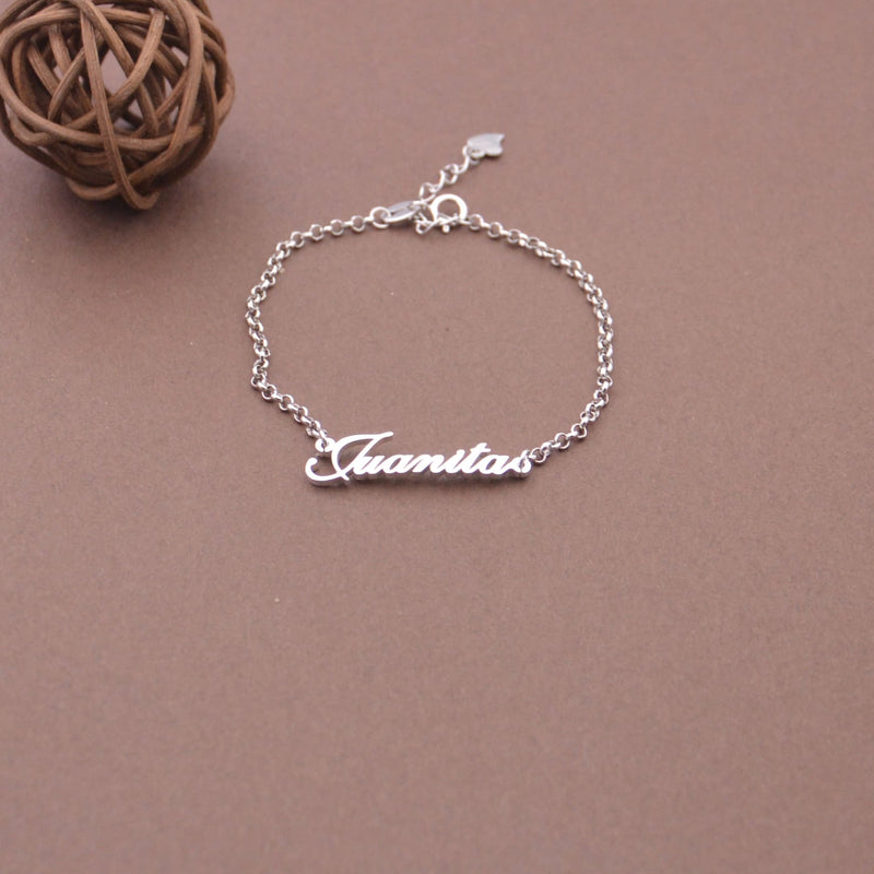 Personalized Name Bracelet- 925 Sterling Silver