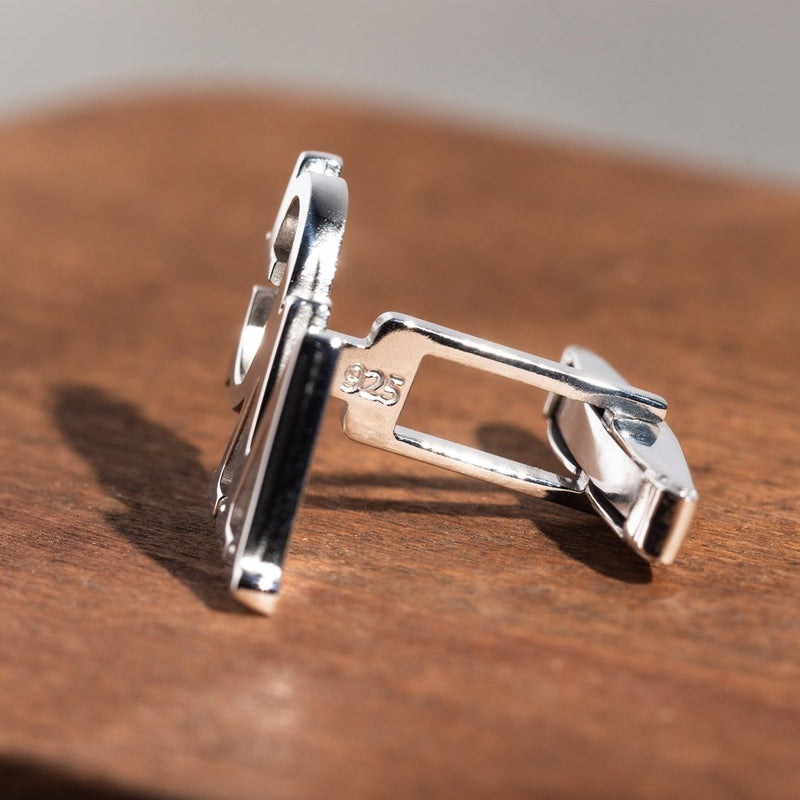 925 Sterling Silver Initials Cufflinks