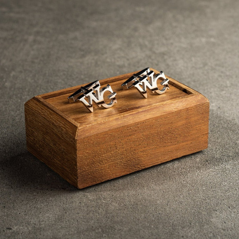 925 Sterling Silver Initials Cufflinks