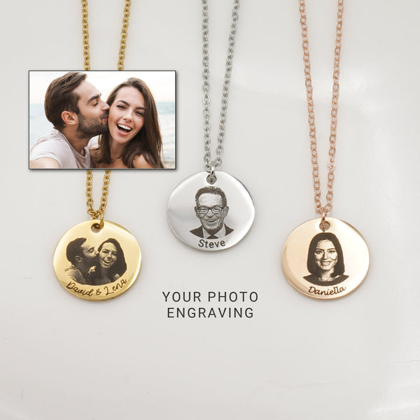 Personalized Photo Necklace by Artsy Store