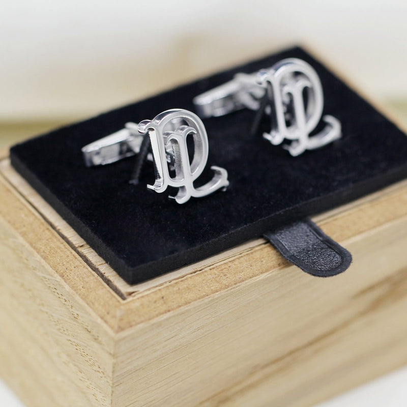 Customized Initials Cufflinks by Artsy Store