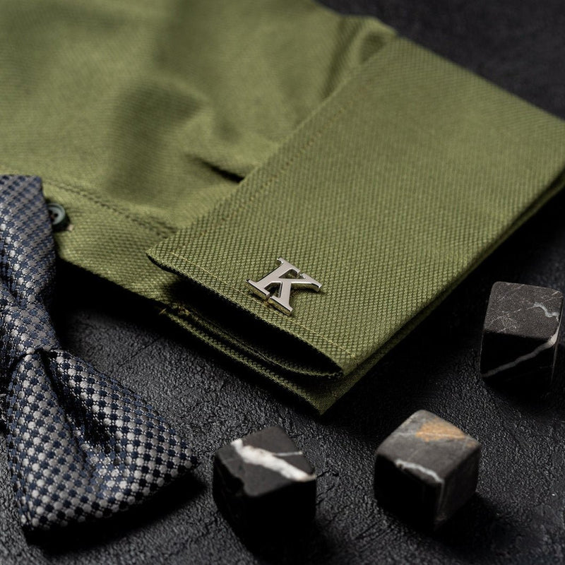 Customized Single Initial Cufflinks