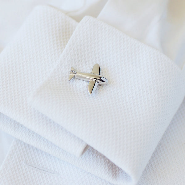 Aeroplane Cufflinks by Artsy Store