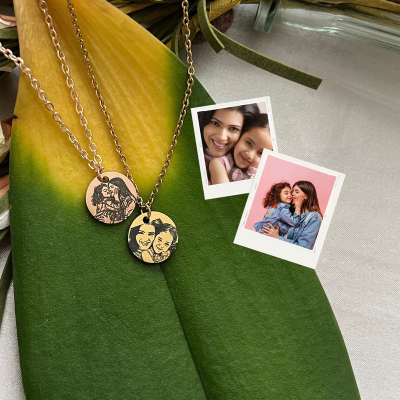 Personalized Photo Engraved Necklace