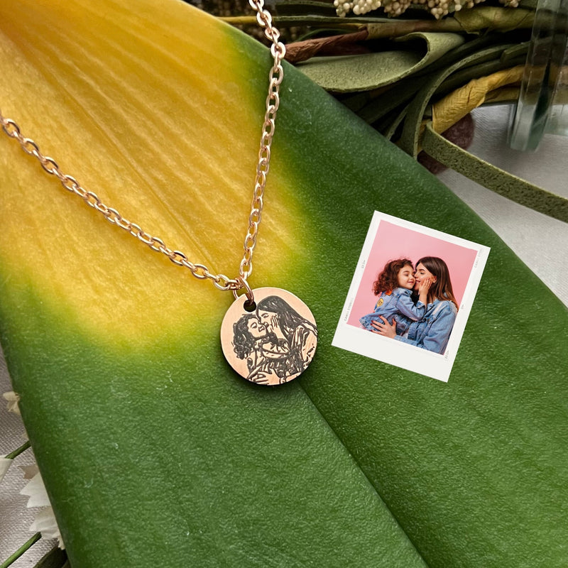 Personalized Photo Engraved Necklace