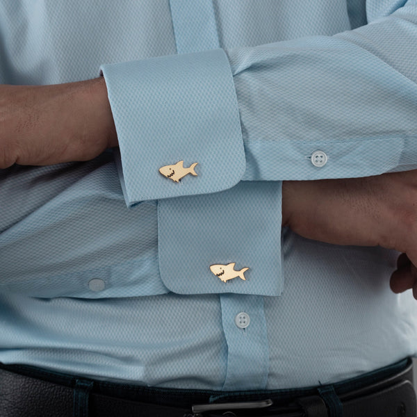 Shark Cufflinks by Artsy Store