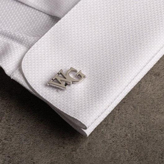 925 Sterling Silver Initials Cufflinks