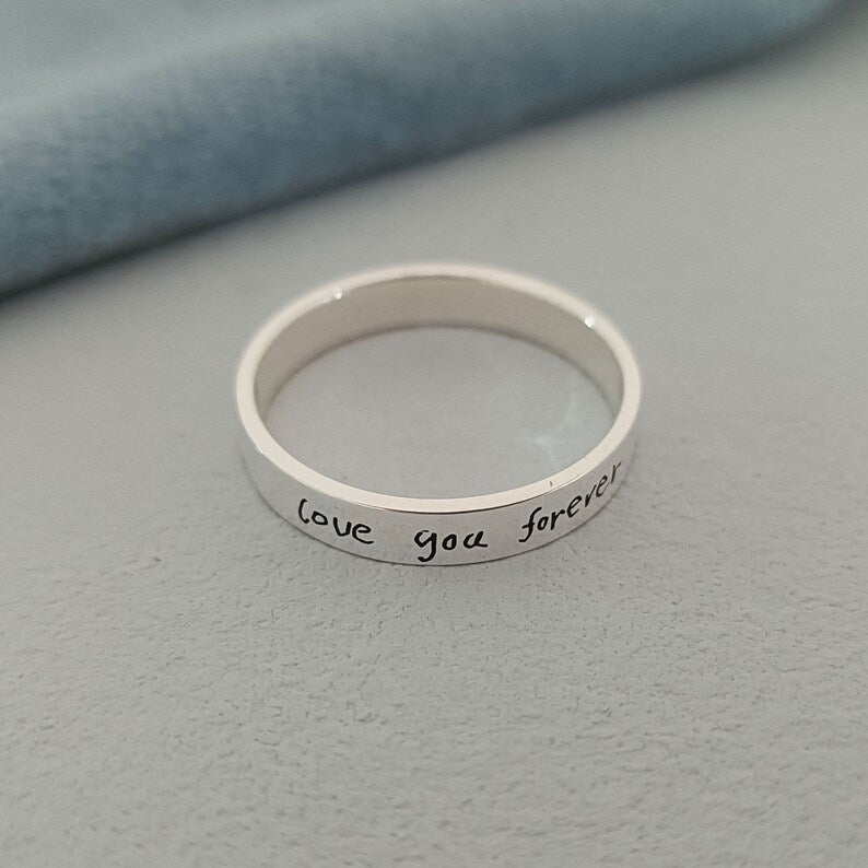 Personalized Engraved Handwriting-Ring