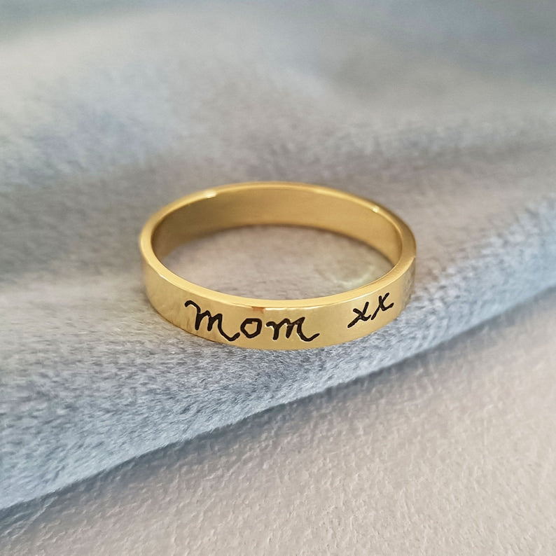 Personalized Engraved Handwriting-Ring