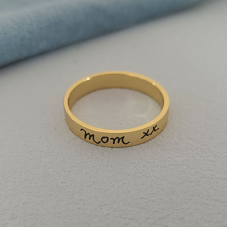 Personalized Engraved Handwriting-Ring