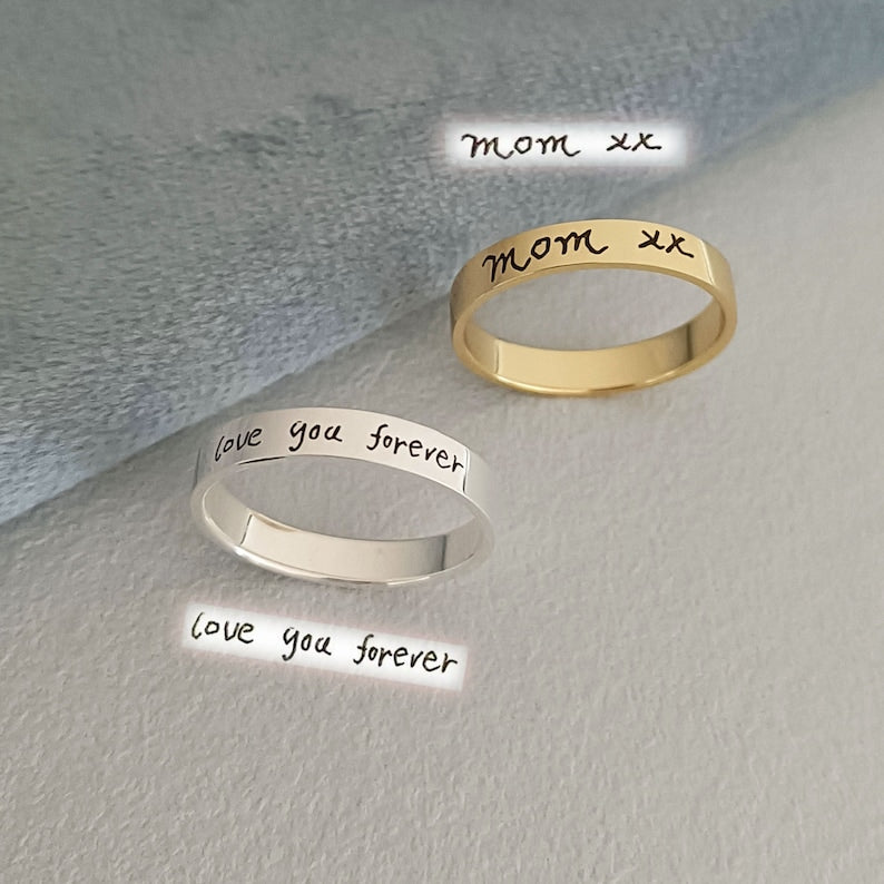 Personalized Engraved Handwriting-Ring