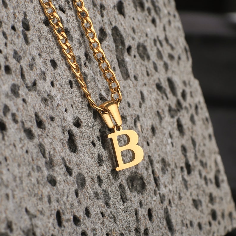 Men Initial Necklace