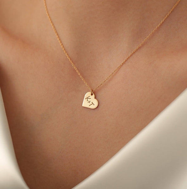 Heart And Letter Necklace