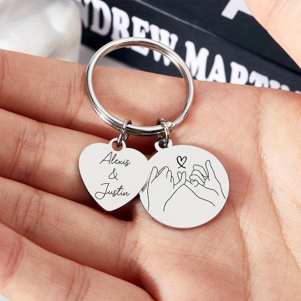 Pinky Promise Keychains by Artsy Store