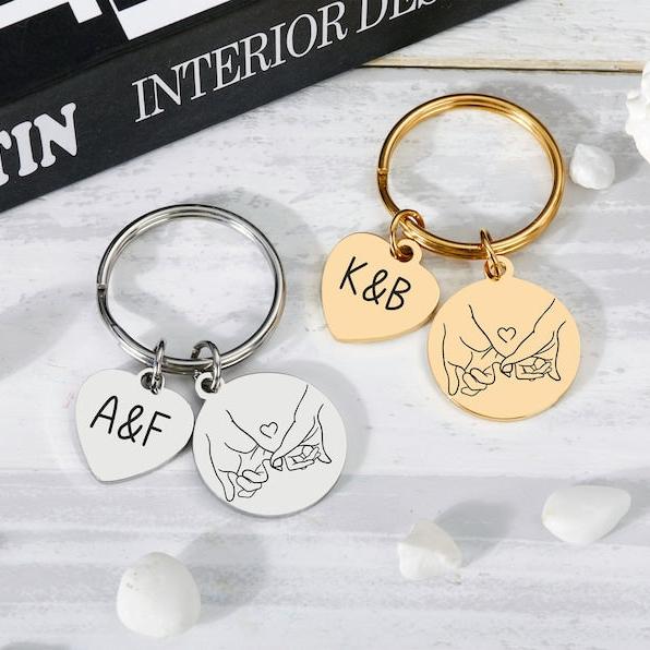 Pinky Promise Keychains by Artsy Store