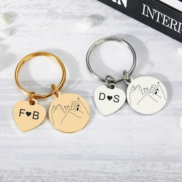 Pinky Promise Keychains by Artsy Store