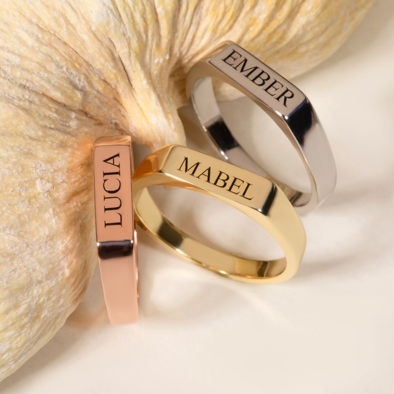 Personalized Custom Name Ring by Artsy Store