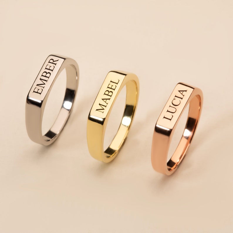 Personalized Custom Name Ring by Artsy Store