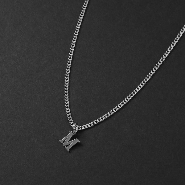 Men's Minimal Initial Necklace