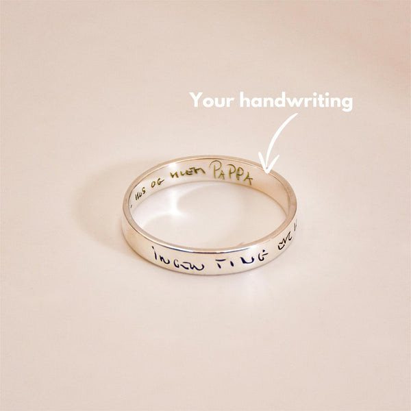 Custom Handwriting Ring