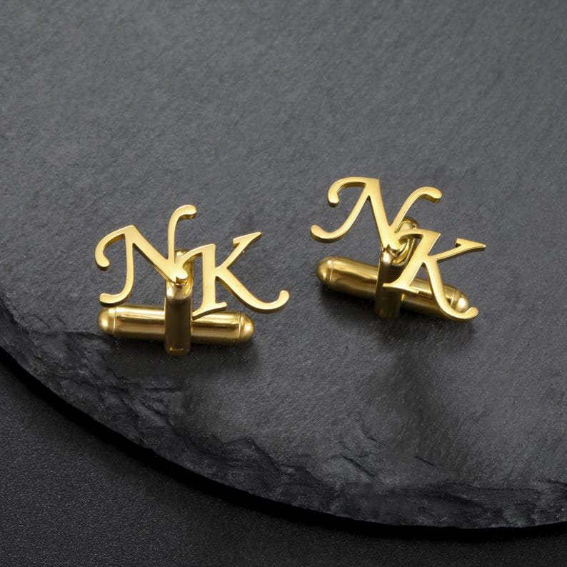 Initials Cufflinks by Artsy Store