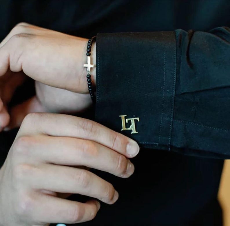 Initials Cufflinks by Artsy Store