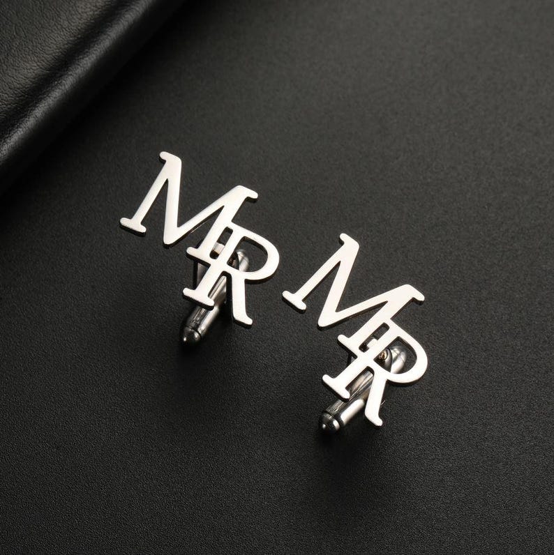 Initials Cufflinks by Artsy Store