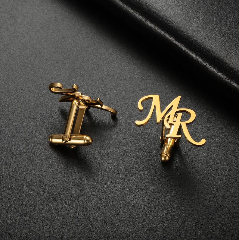 Initials Cufflinks by Artsy Store