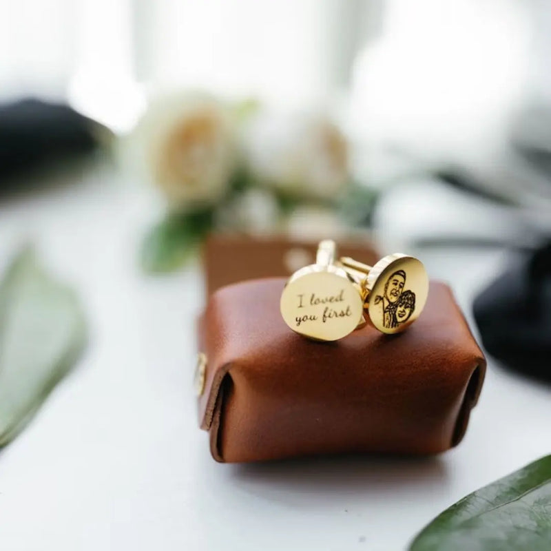 Personalized Photo Engraved Cufflinks